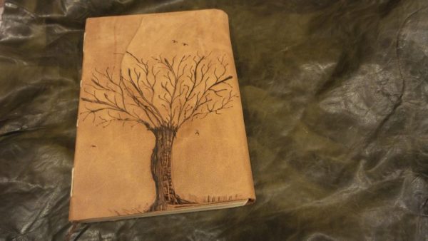 Eskitme Ağaç Desenli Defter