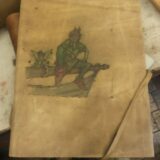 Peter Pan Desenli El Yapımı Hakiki Deri Defter - Görsel 2