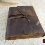 Sade Tasarım Deri Kaplı Bağcıklı Defter - Görsel 2