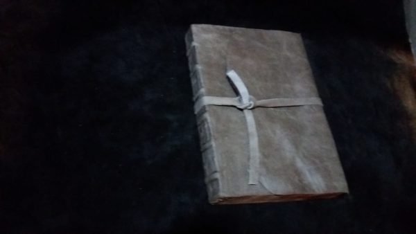 Gri Bağcıklı Hakiki Deri Defter