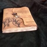 Ağaç Desenli Kilitli El Yapımı Defter - Görsel 2
