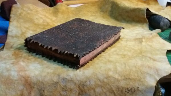 Kenar Desenli Hakiki Deri Defter