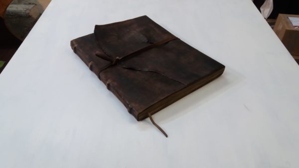 Koyu Kahverengi Bağcıklı Defter