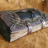 Deri Kaplı Metal Süslemeli El Yapımı Defter (Albüm) - Görsel 2