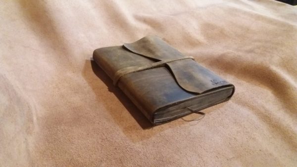 Bağcıklı El Yapımı Gerçek Deri Kişiye Özel Defter