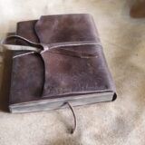 Bağcıklı El Yapımı Gerçek Deri Kişiye Özel Defter - Görsel 6