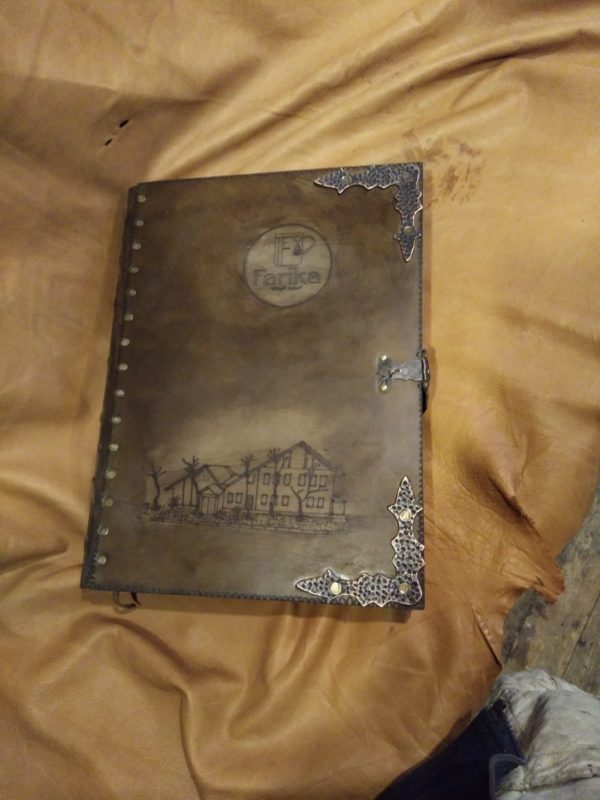 Özel El Yapımı Manzara Desenli Defter