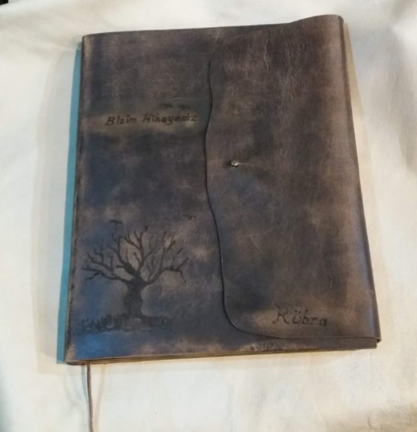 Koyu Kahverengi Gerçek Deri Defter - 2023