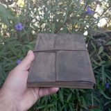 Bağcıklı Deri Kaplı El Yapımı Defter - Görsel 2